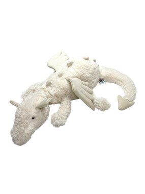 JellyCat Cream Snow Dragon Soft Plush 16” Sparkly Stuffed Animal Toys